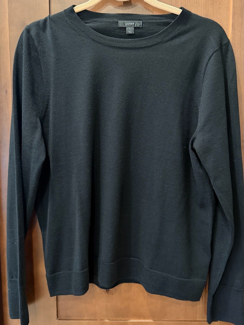 J. Crew Black Crewneck Sweater